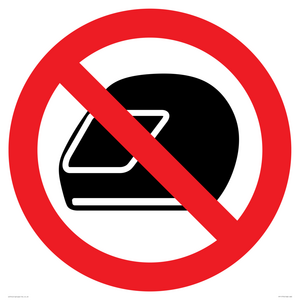 P920 Prohibition: No motorcycle helmets